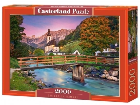 Пазли картонні 2000 елементів Захід в Рамзау Castorland 200801