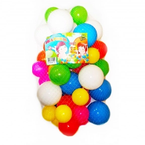 Шарики для сухого бассейна в сетке, 50 шт, размер – микс, M Toys, 20104