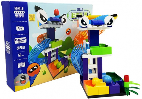 Конструктор з пружинками Rolling Funland, 65 деталей 202011 Geslle