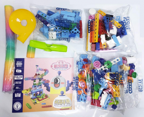 Конструктор з пружинками Rolling Funland, 203 деталі 202102 Geslle