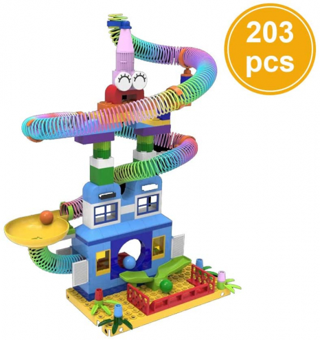 Конструктор з пружинками Rolling Funland, 203 деталі 202102 Geslle