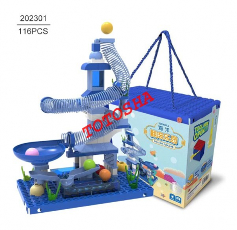 Конструктор з пружинками Rolling Funland, 116 деталей 202301 Geslle