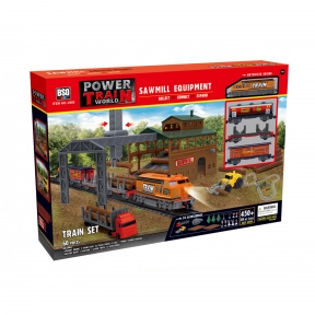 Железная дорога с лесопилкой Power Train (60 элементов, длина пути 450 см) BSQ 2083