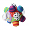 Дитяча іграшка м`яке тактильне брязкальце - куля із ріжками