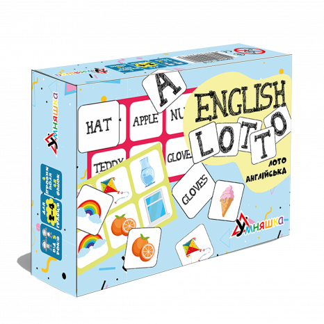 Розвиваюча настільна гра "Лото англійська/English lotto"