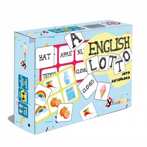 Розвиваюча настільна гра "Лото англійська/English lotto"