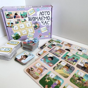 Развивающая настольная игра "Лото изучаем время" Умняшка 2125