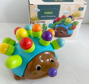 Развивающий логический еж 12 иголочек с отверстиями геометрических фигур , 2152