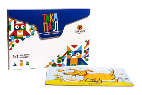 ТАКА ПАЗЛ - набір 3 в 1 "Песик" Така Мака. 220001-UA