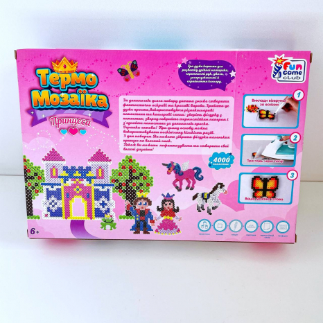 Термомозаїка Принцеса 3D-фігурки 4000 намистин