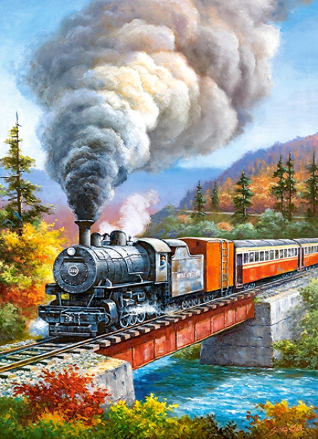 Пазл "Поезд на мосту" (200 дет.) Castorland. 222070