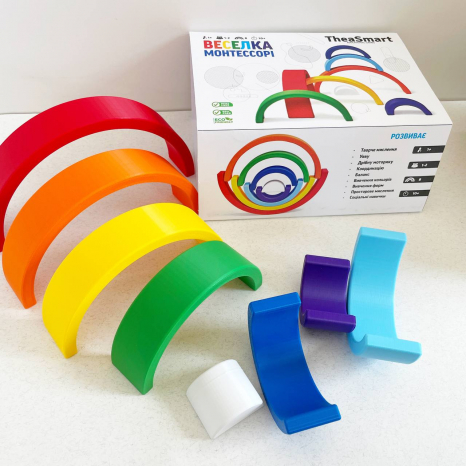 Розвиваюча гра Веселка Монтессорі TheaSmart