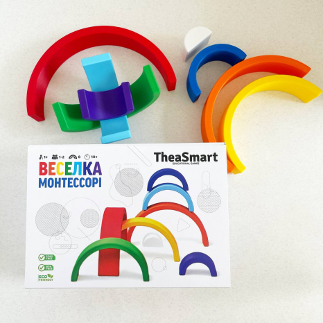 Розвиваюча гра Веселка Монтессорі TheaSmart