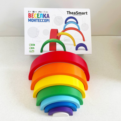Розвиваюча гра Веселка Монтессорі TheaSmart