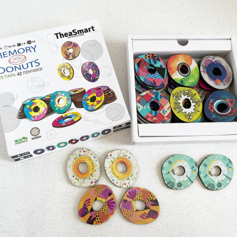 Настільна сімейна гра Пончики мемо