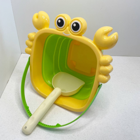 Набір для пісочниці Краб відро-трансформер + лопатка 202406-7-8-2