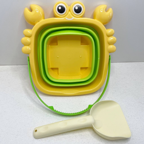 Набір для пісочниці Краб відро-трансформер + лопатка 202406-7-8-2