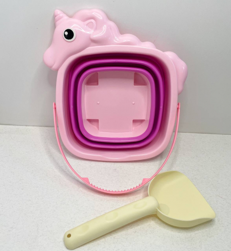 Набір для пісочниці Єдиноріг відро-трансформер + лопатка 202406-7-8-2