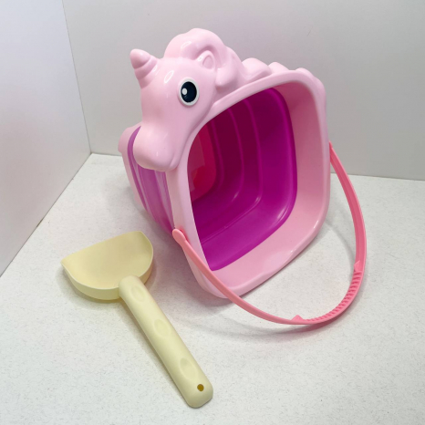 Набір для пісочниці Єдиноріг відро-трансформер + лопатка 202406-7-8-2