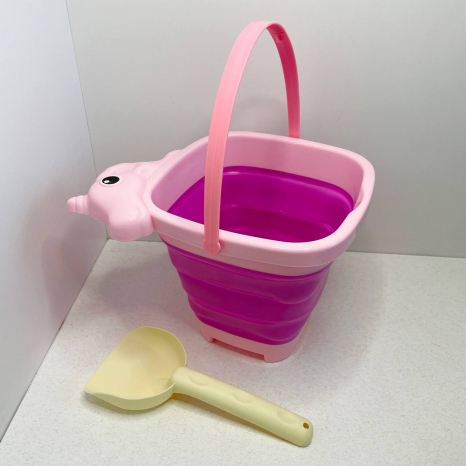 Набір для пісочниці Єдиноріг відро-трансформер + лопатка 202406-7-8-2
