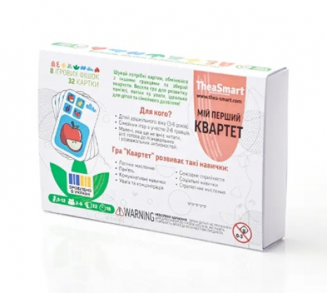 Дитяча настільна гра Мій перший квартет