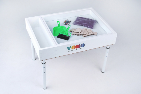 Песочница - световой стол Стандарт полная комплектация  на растущих ножках