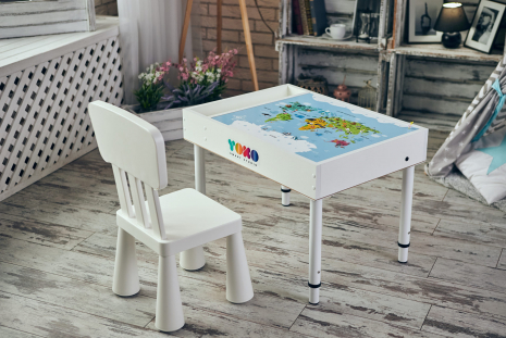 Песочница - световой стол Стандарт полная комплектация  на растущих ножках