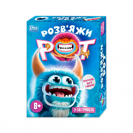 Настільна розважальна гра "Розв`яжи рот" (Ширше рота), 4FUN Game Club 24835