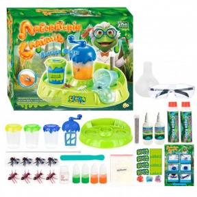 Набір лабораторія слаймів,  клей для слайма, набір комах, окуляри, люмінесцентний порошок 24889