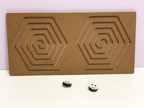 Міжпівкульна дошка шестикутник МДФ Poznavalka