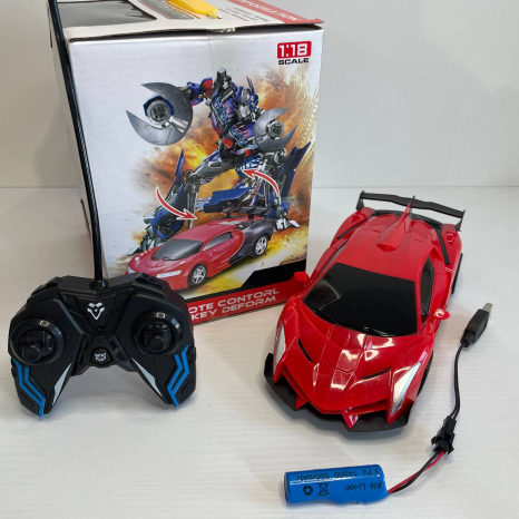 Дитяча іграшка машина-трансформер на р/к (акум., світлові ефекти) 27-6KX