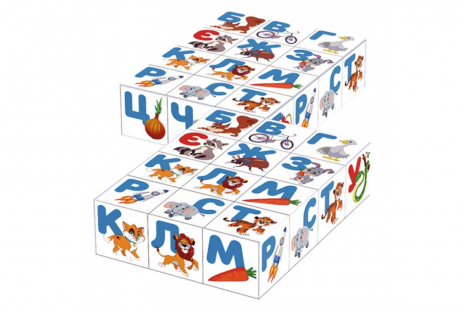 Кубики Арифметика+абетка 24 шт. ТЕХНОК