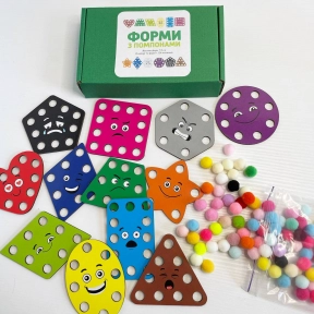 Геометрические фигуры Емоції  с помпонами SP