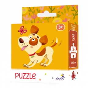 Картонный пазл Собачка / Щенок / Песик (16 деталей), Додо / Dodo