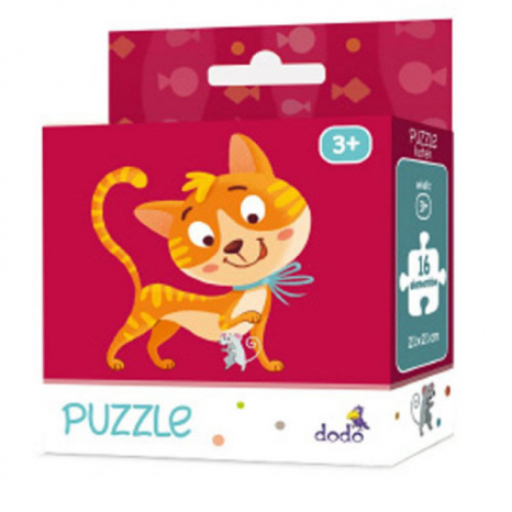 Картоний пазл Котик / Кошеня (16 деталей), Додо / Dodo