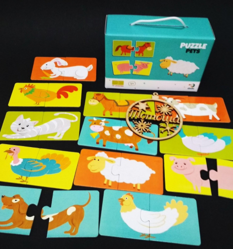 Картонні (дуо) пазли половинки Улюблені/домашні тварини /  (Ферма), Додо / Dodo