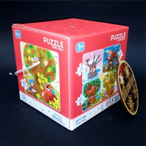 Картонні пазли 4 в 1 Пори року / Додо / Dodo