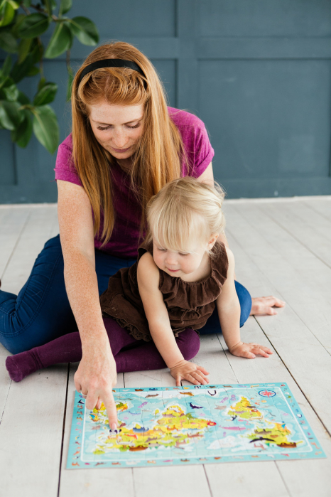 Картонные пазлы Карта мира животные / Карта животных (80 дет.), Додо / Dodo