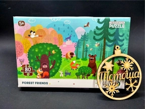 Картонні пазли Лісові друзі / Лісове життя (80 дет.), Додо / Dodo