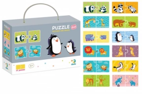 Картонні (дуо) пазли половинки Де чия мама, Додо / Dodo