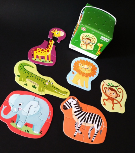 Картонні пазли 6 в 1 Дикі тварини  Африки (2-3-4), Додо / Dodo