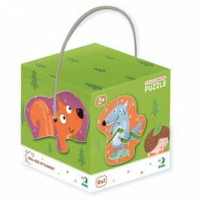 Пазл 2-3-4 елементи Лісові тварини  300195 Dodo