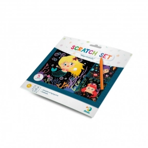 Набор для творчества -  детские гравюры Русалки / Набір дитячих гравюр Руалонька / Scratch Set, Додо / DODO