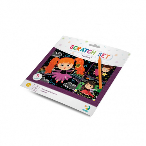 Набор для творчества -  детские гравюры Феи / Набір дитячих гравюр Феї / Scratch Set, Додо / DODO