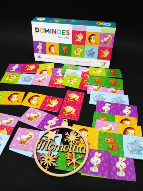 Настільна гра DoDo Доміно Тварини 300248 Dodo