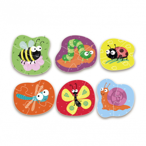 Пазл 2-3-4 елементи Комахи / Пазл 2-3-4 елементи Насекомі 300253 Dodo