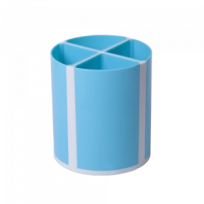 Пластиковий стакан для письмового приладдя, органайзер   Твітер на 4 відділи ZiBi 3003-14