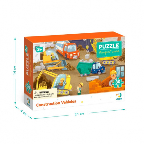 Пазл "На будмайданчику" (30 дет.) від Dodo. 300373