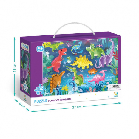 Пазл "Планета динозаврів" (100 ел.) Dodo. 300403