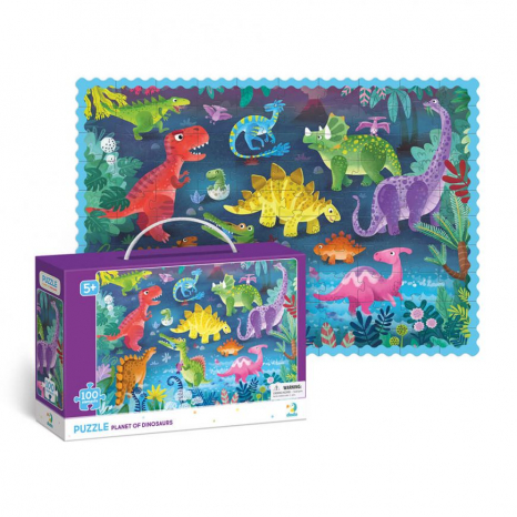 Пазл "Планета динозаврів" (100 ел.) Dodo. 300403